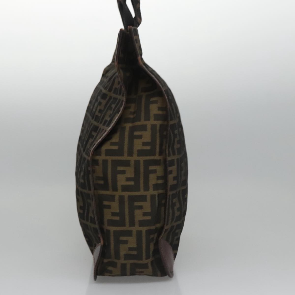 FENDI Zucca Canvas Tote Bag Brown Black yk17054