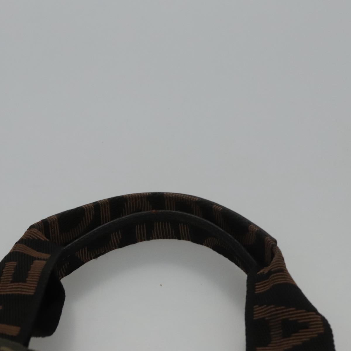 FENDI Zucca Canvas Tote Bag Brown Black yk17054