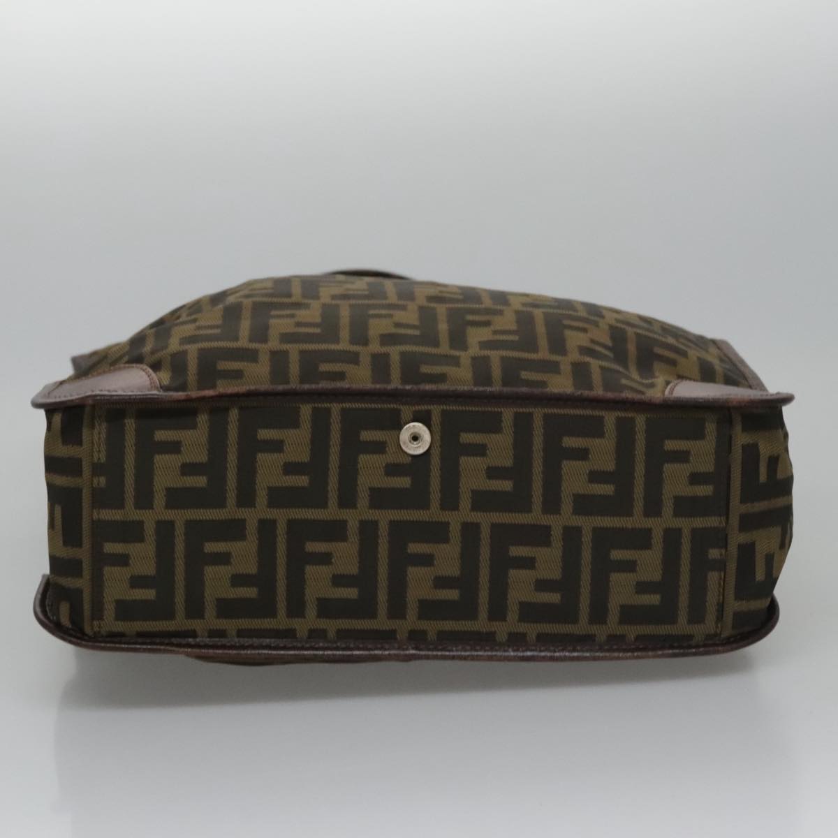 FENDI Zucca Canvas Tote Bag Brown Black yk17054