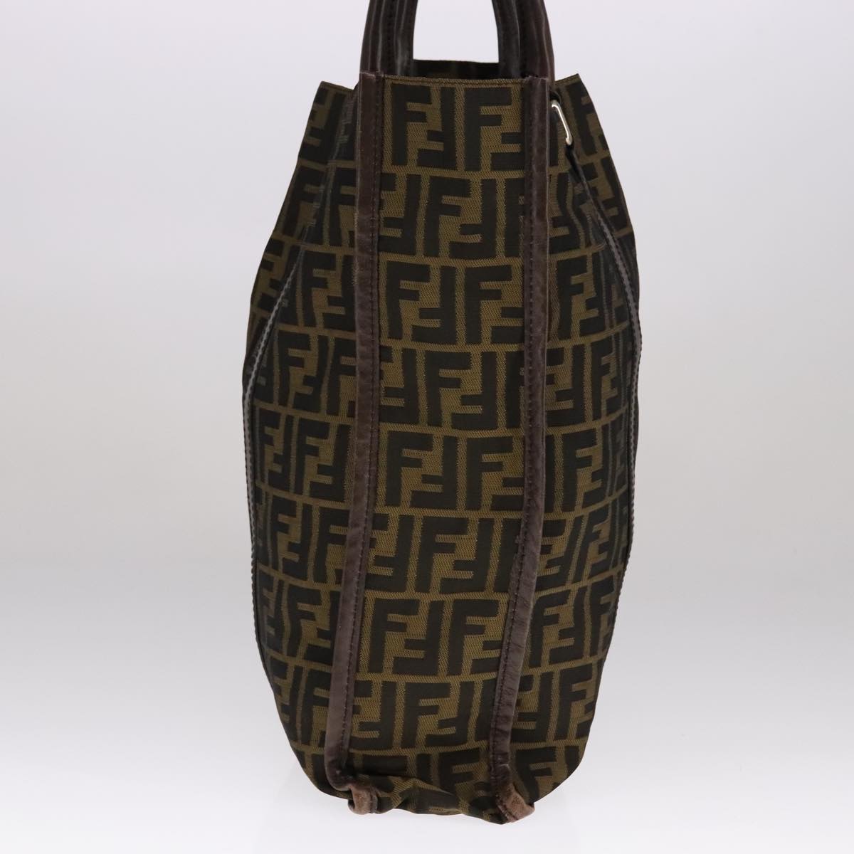 FENDI Zucca Canvas Tote Bag Brown Black yk17127