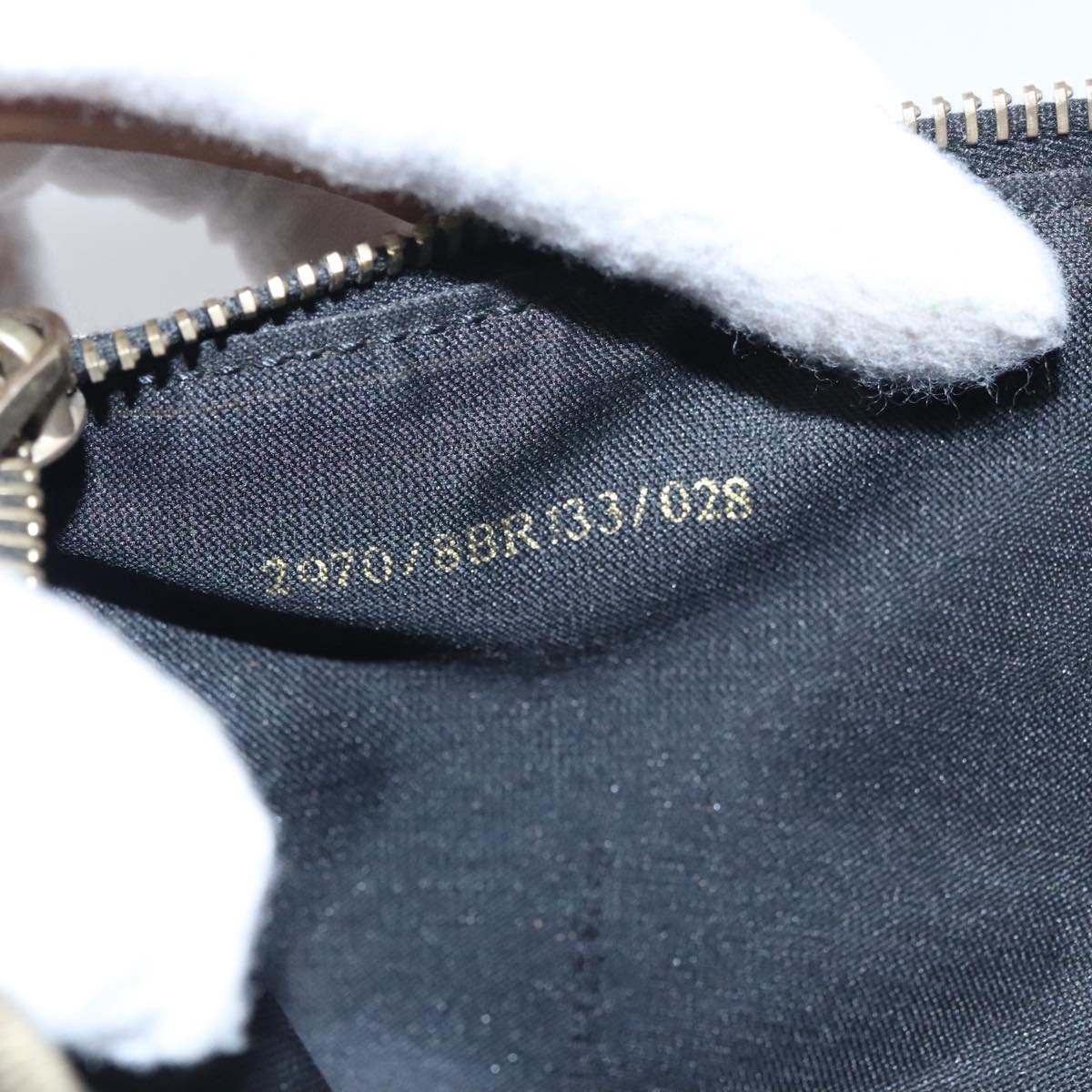 FENDI Zucchino Canvas Accessory Pouch Black yk17236