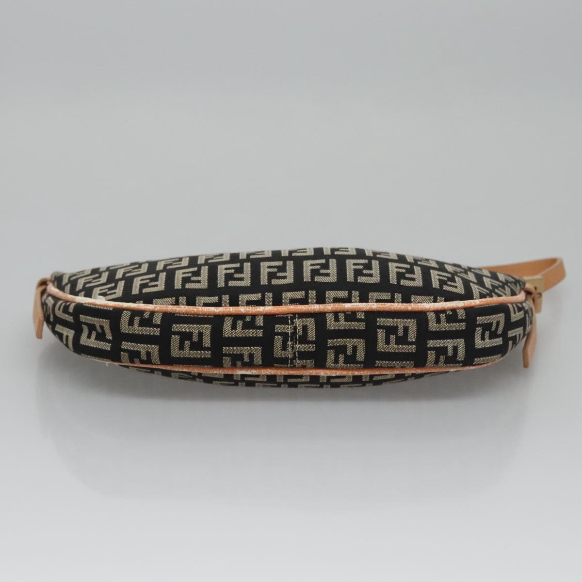 FENDI Zucchino Canvas Accessory Pouch Black yk17236