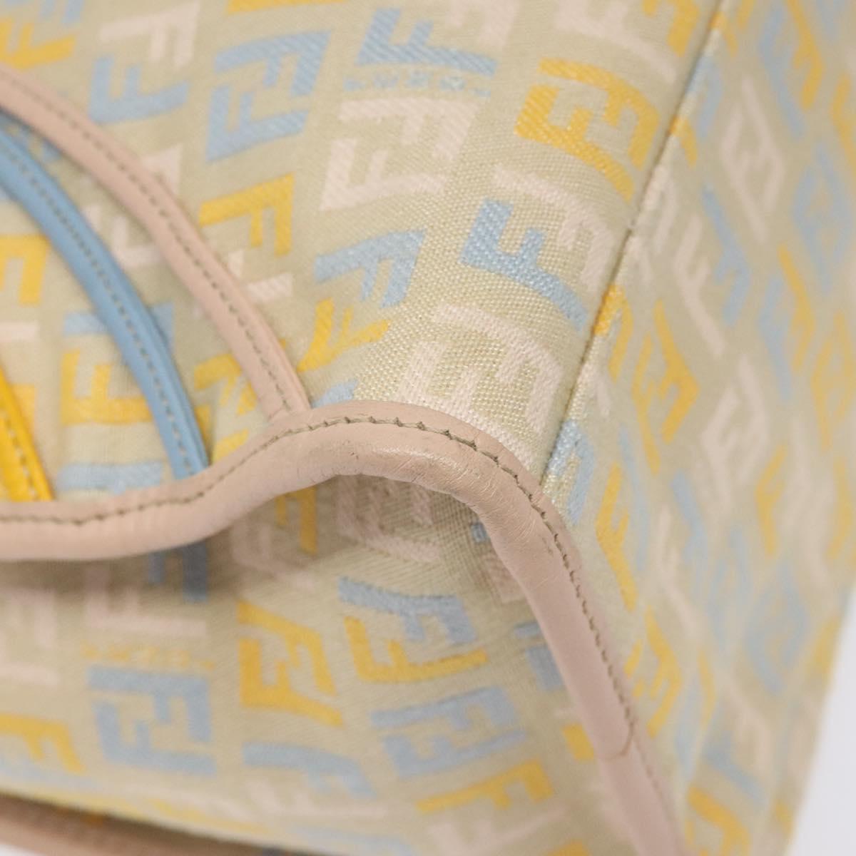 FENDI Zucchino Canvas Hand Bag Multicolor yk17408