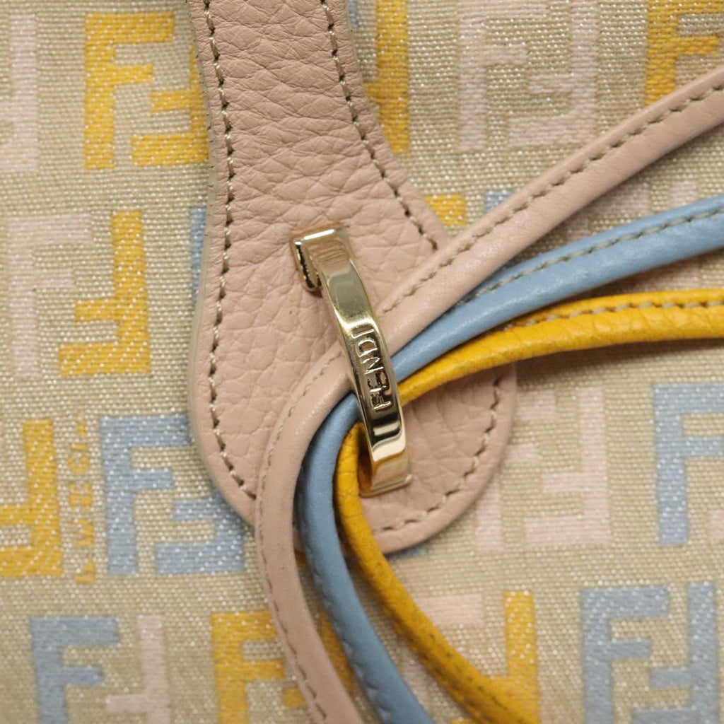 FENDI Zucchino Canvas Hand Bag Multicolor yk17408