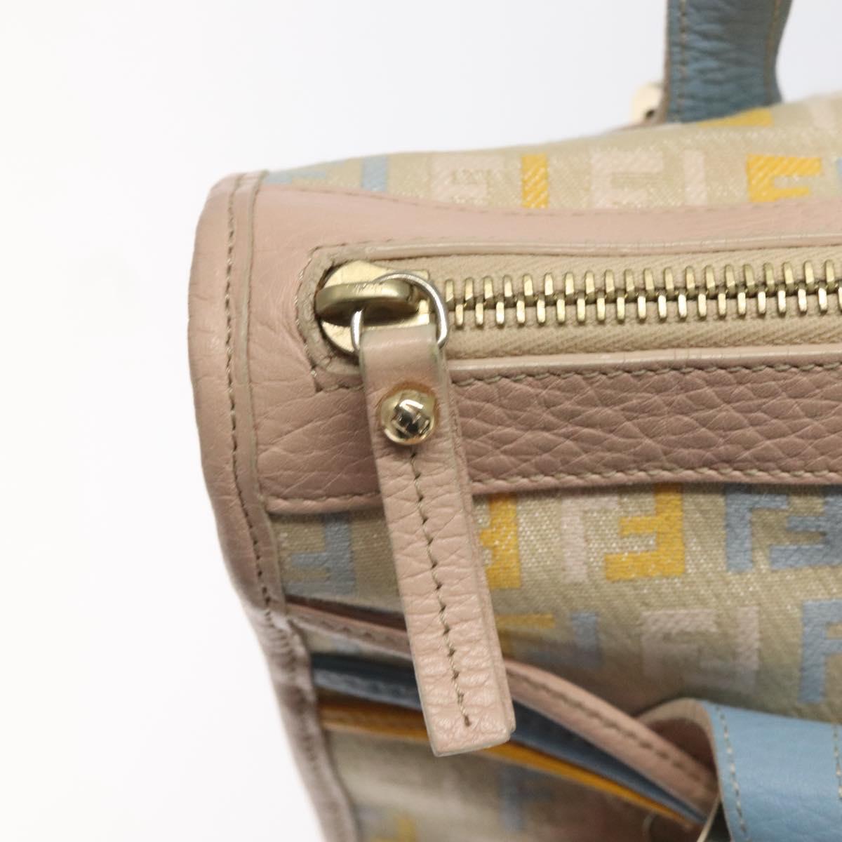 FENDI Zucchino Canvas Hand Bag Multicolor yk17408