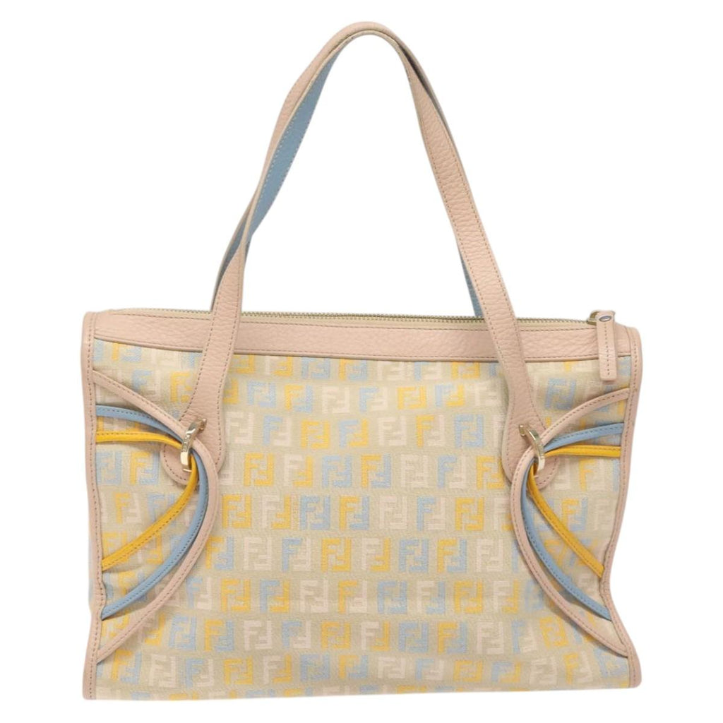 FENDI Zucchino Canvas Hand Bag Multicolor yk17408