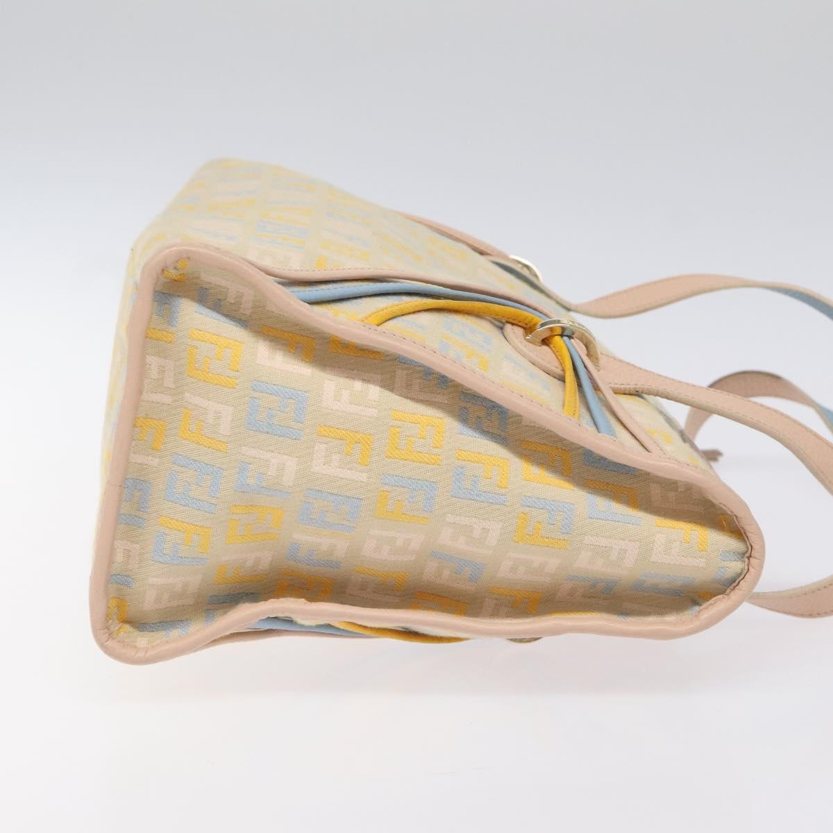 FENDI Zucchino Canvas Hand Bag Multicolor yk17408