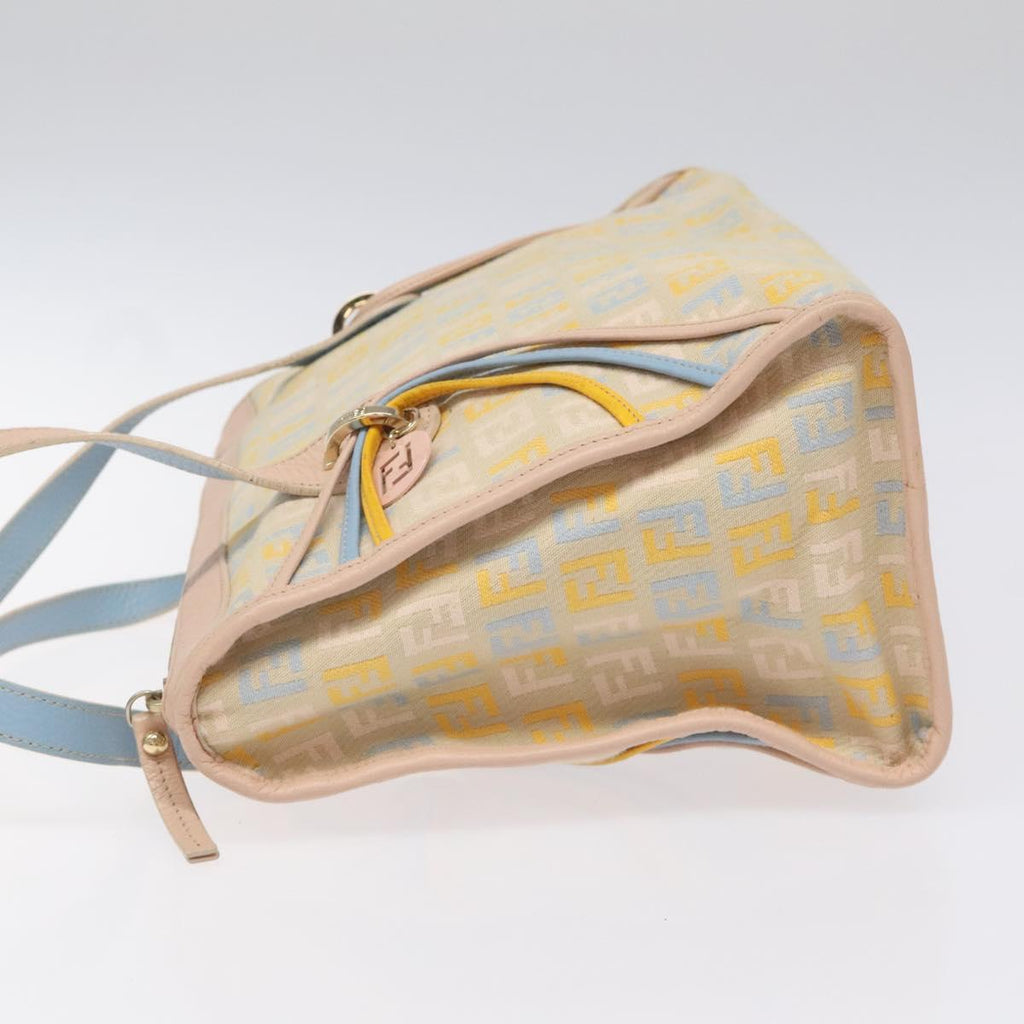 FENDI Zucchino Canvas Hand Bag Multicolor yk17408