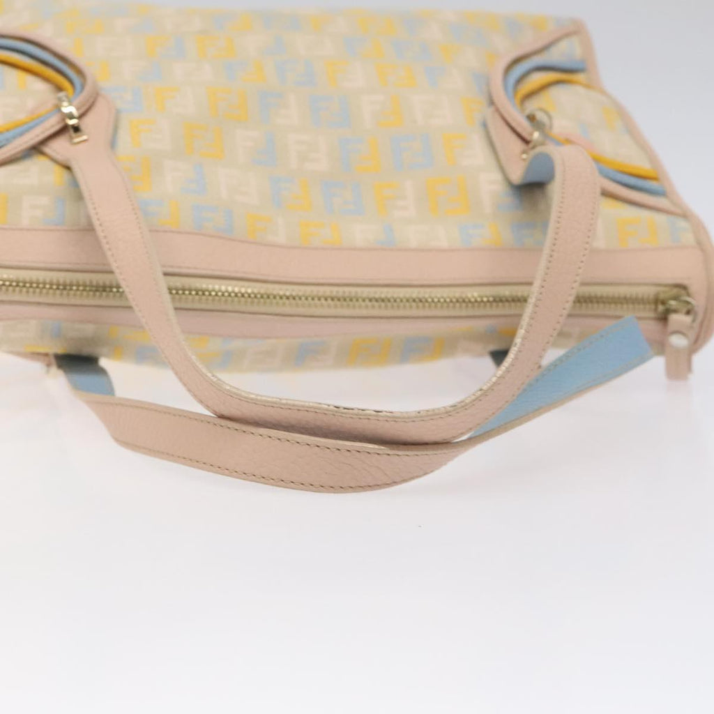 FENDI Zucchino Canvas Hand Bag Multicolor yk17408
