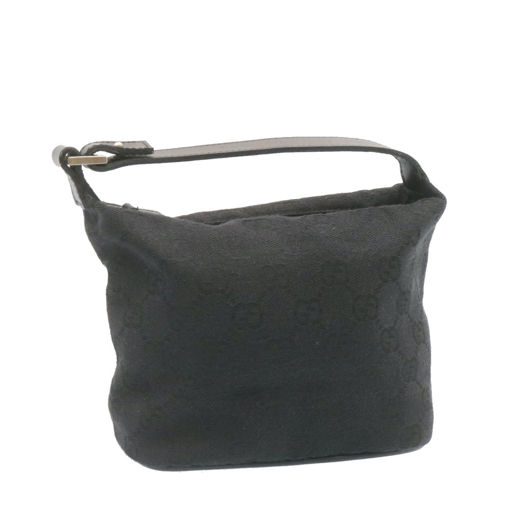 GUCCI GG Canvas Accessory Pouch Black yk2108