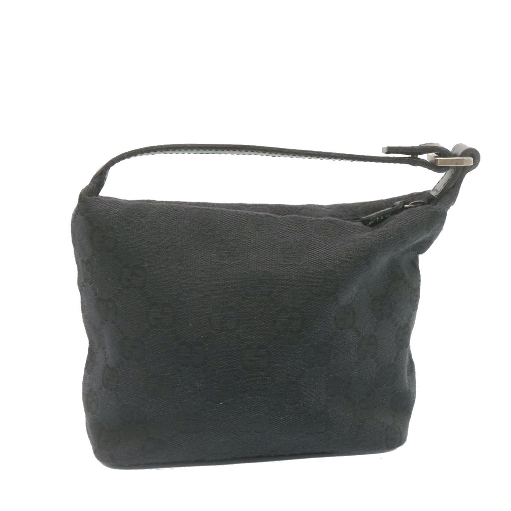 GUCCI GG Canvas Accessory Pouch Black yk2108