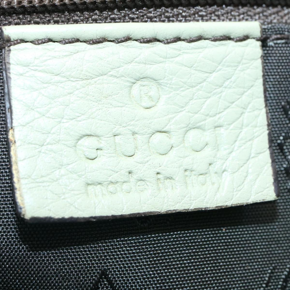 GUCCI GG Canvas Fringe Hand Bag Canvas Beige yk3150