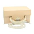 FENDI 2Way Shoulder Bag Hand Bag Enamel Beige yk3458