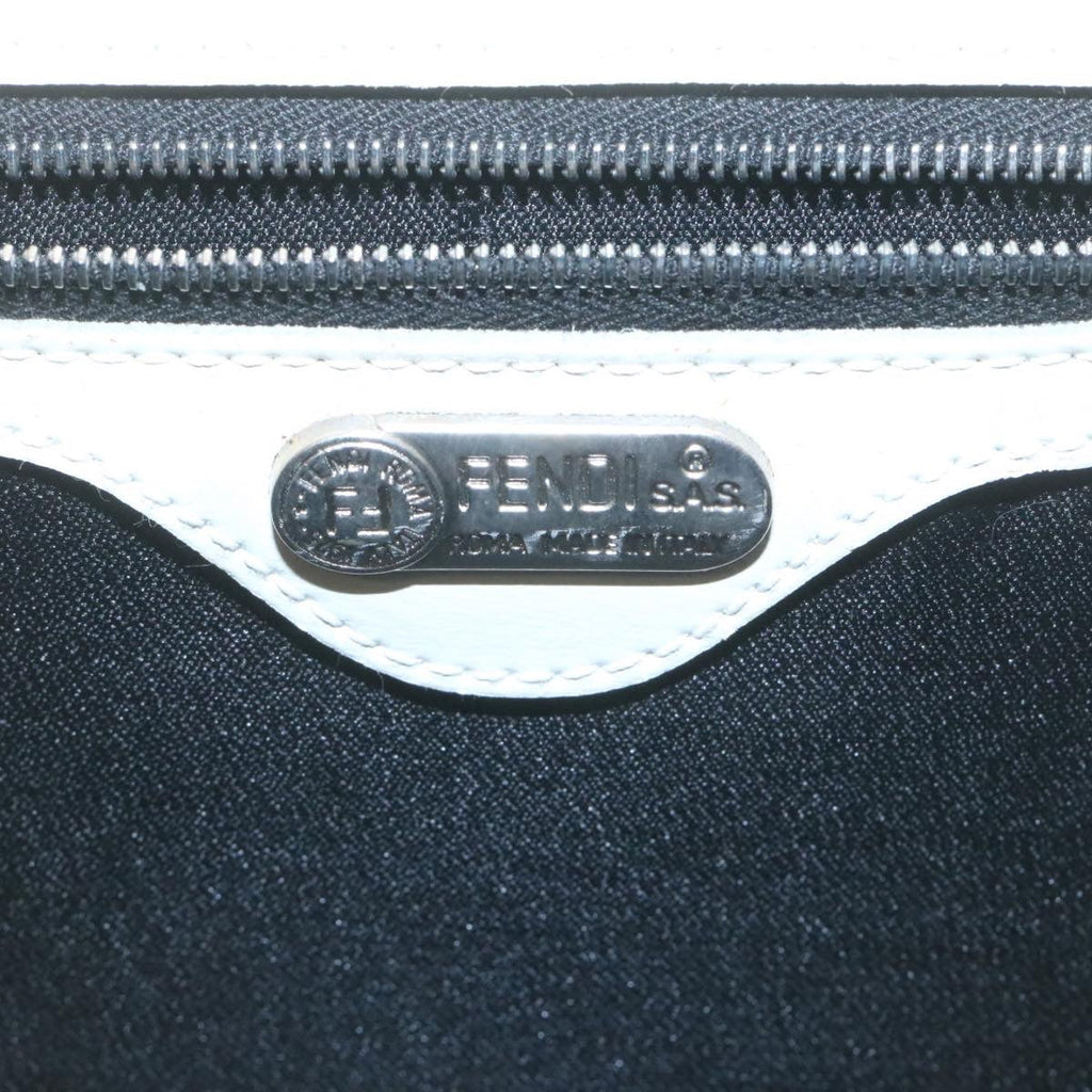 FENDI 2Way Shoulder Bag Hand Bag Enamel Beige yk3458