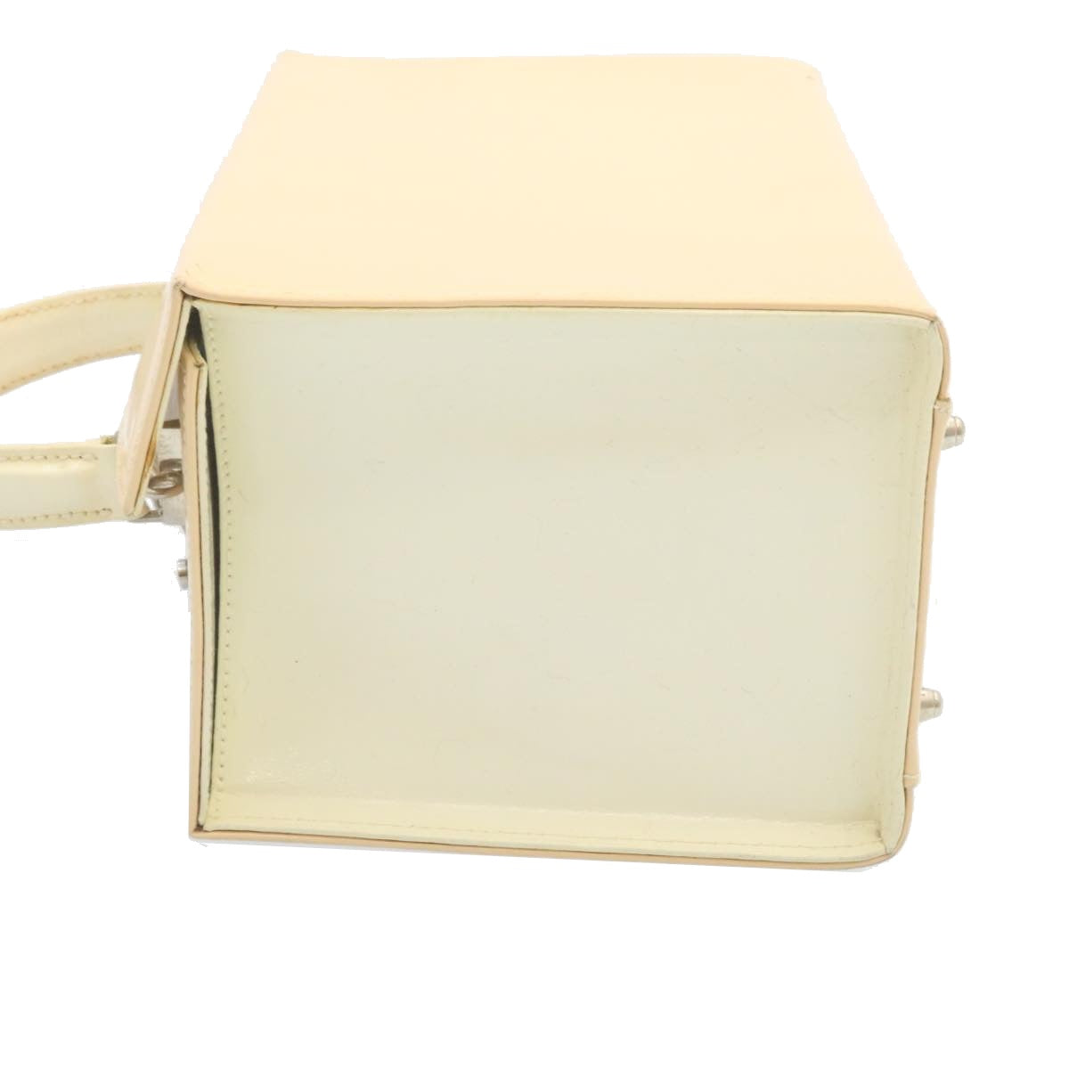 FENDI 2Way Shoulder Bag Hand Bag Enamel Beige yk3458