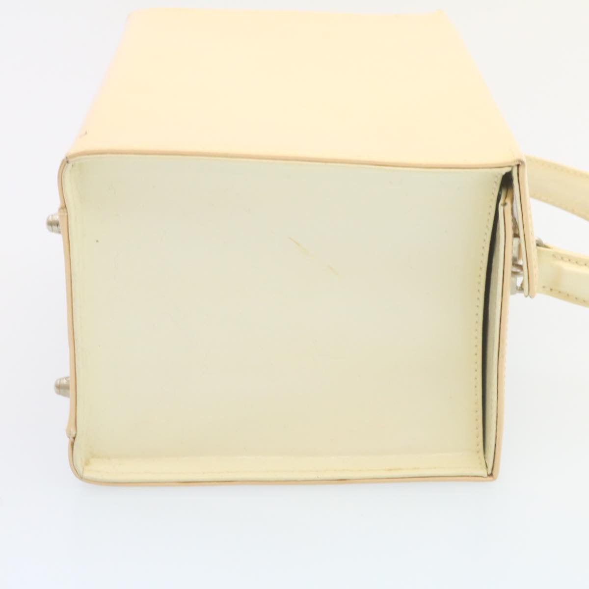 FENDI 2Way Shoulder Bag Hand Bag Enamel Beige yk3458
