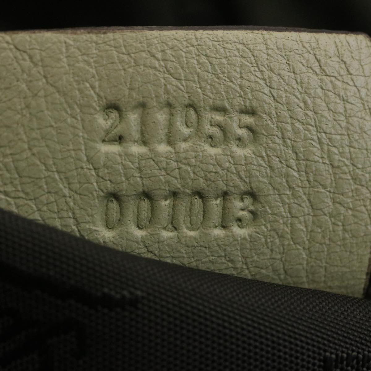 GUCCI GG Canvas Tote Bag Fringe Beige Green yk3822