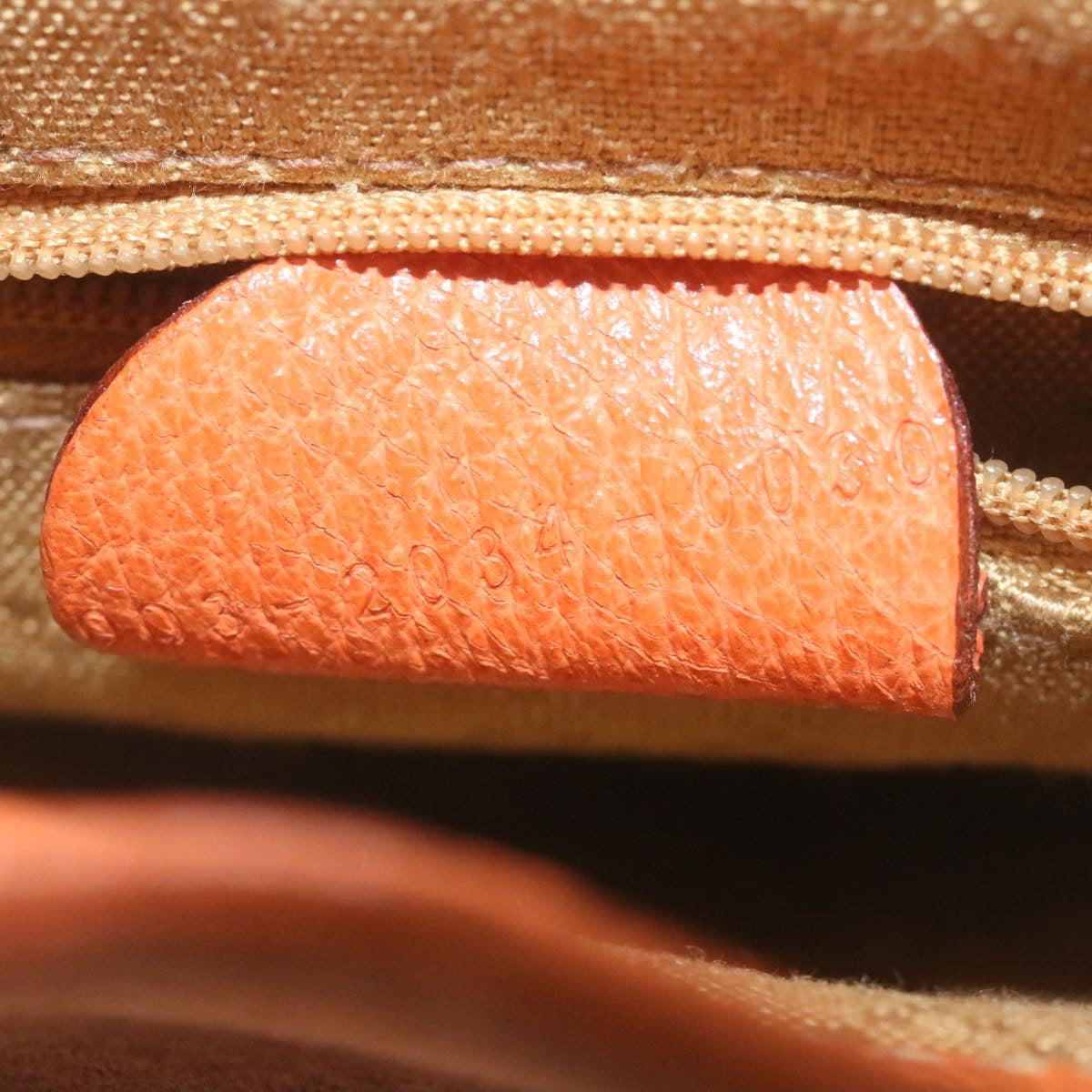 GUCCI Bamboo Boston Bag Suede Orange yk4110