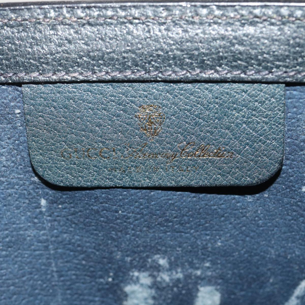 GUCCI GG Canvas Sherry Line Clutch Bag Navy Red yk4501