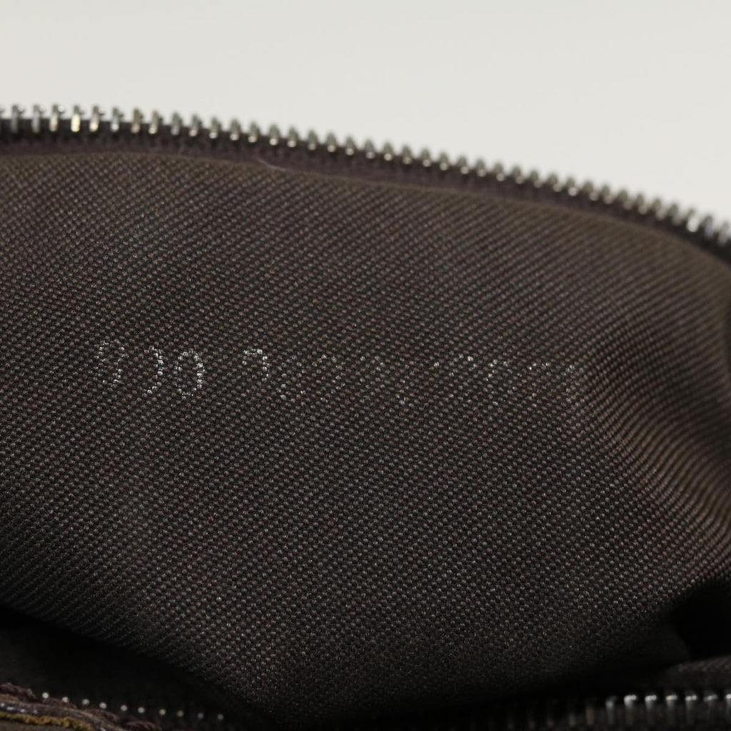 FENDI Zucca Canvas Mamma Baguette Shoulder Bag Brown Black yk4558
