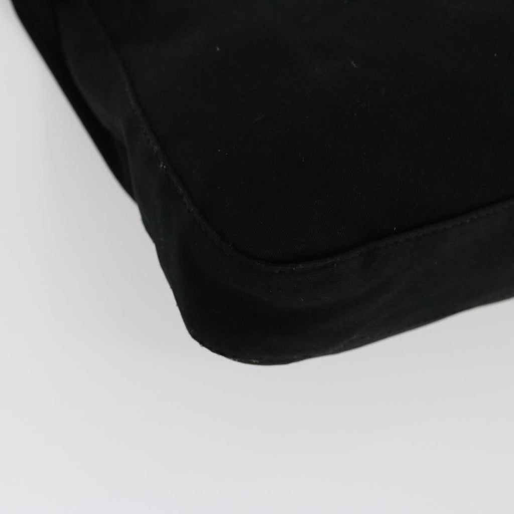 FENDI Mamma Baguette Shoulder Bag Nylon Black yk4679