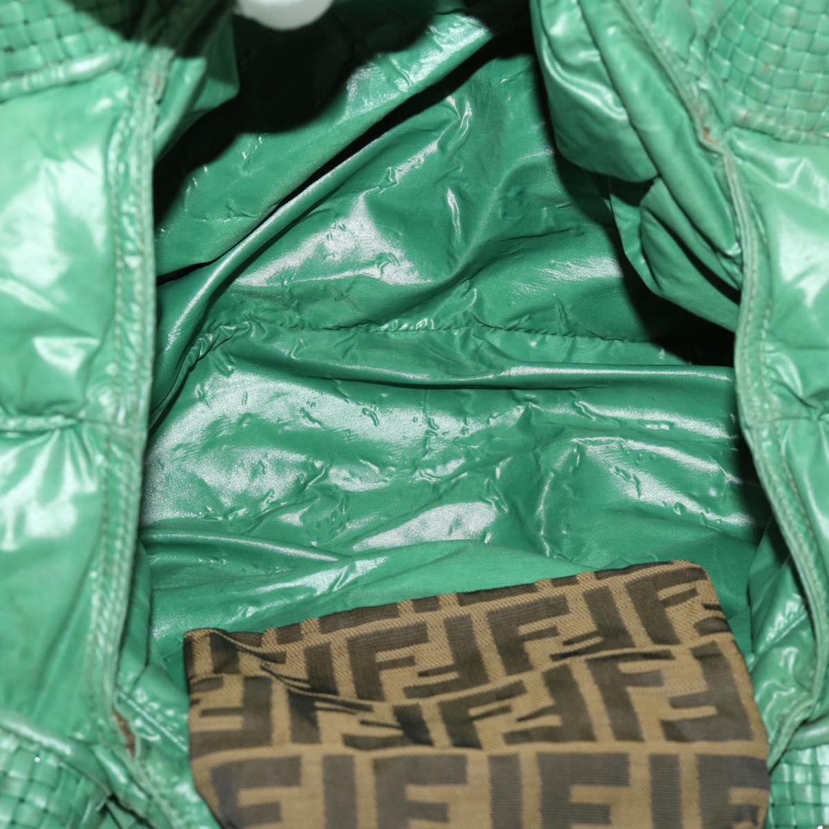 FENDI Moncler Spy Bag Shoulder Bag Nylon Green yk4770