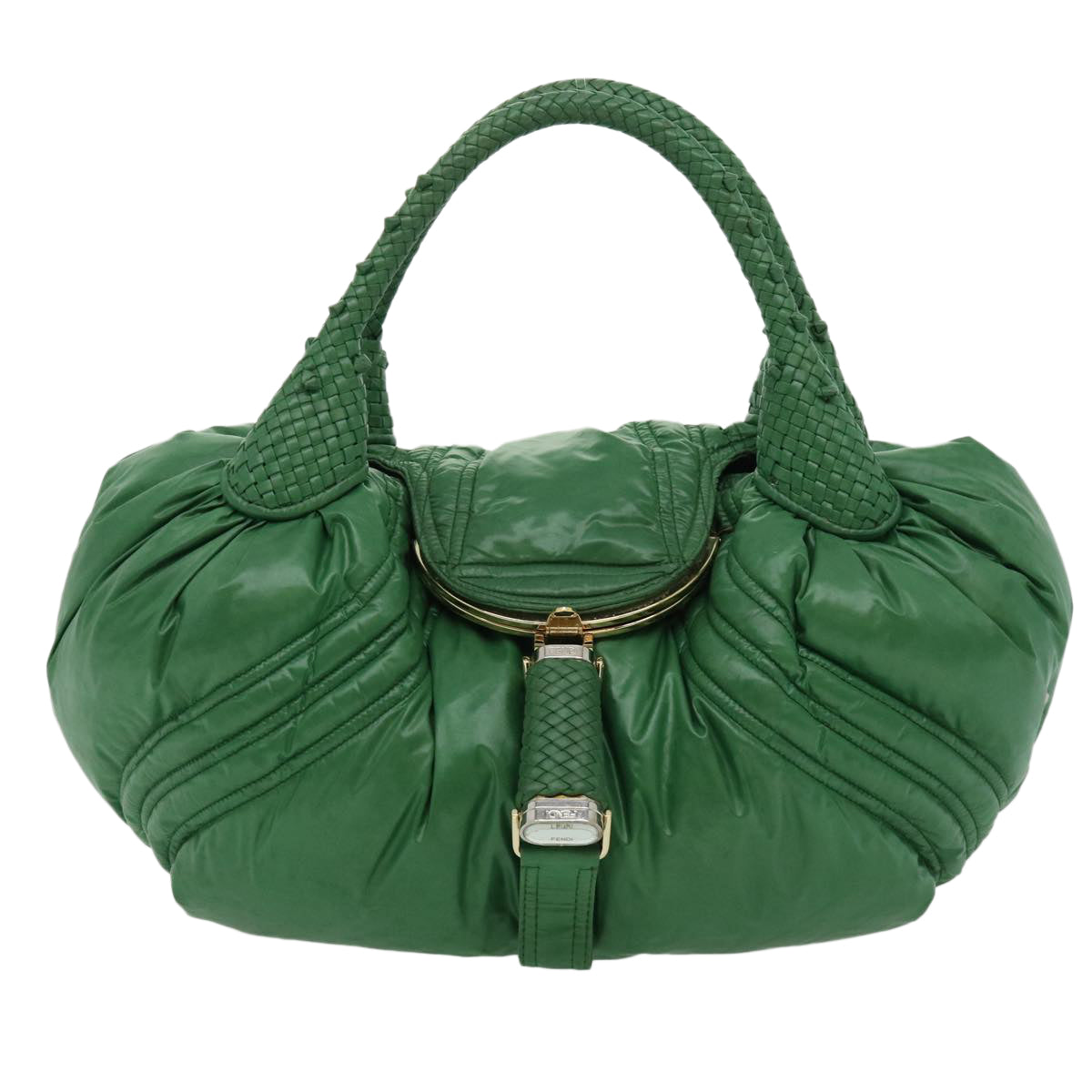 FENDI Moncler Spy Bag Shoulder Bag Nylon Green yk4770