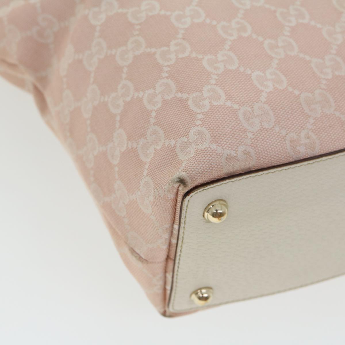 GUCCI GG Canvas Tote Bag Pink 120840002404 yk4895