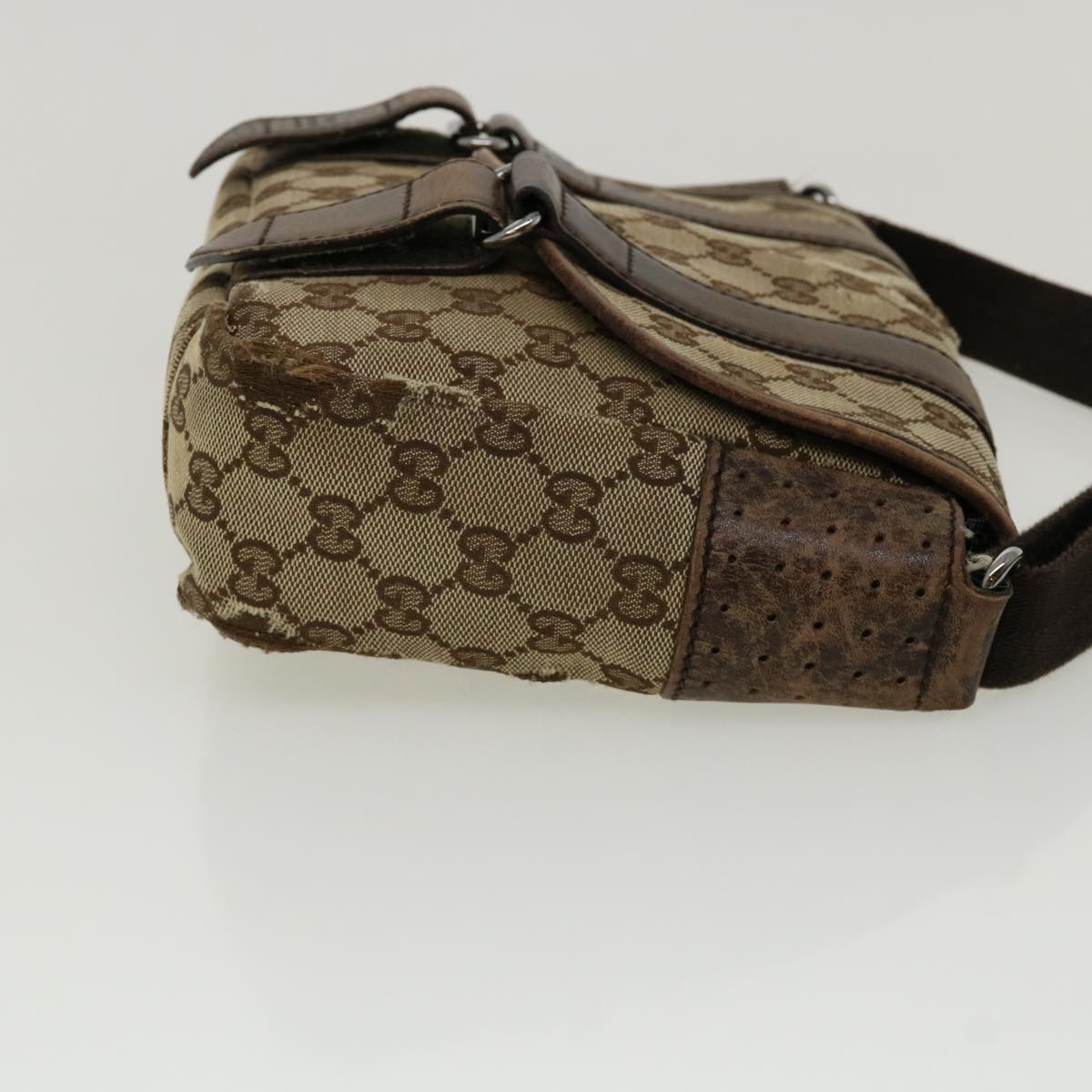 GUCCI GG Canvas Sherry Line Shoulder Bag 2Set Pink Beige yk5006