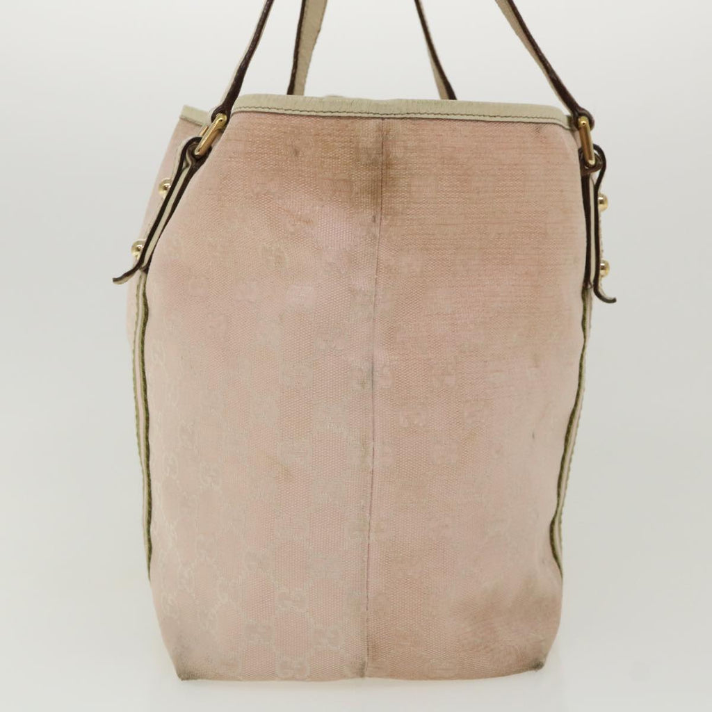 GUCCI GG Canvas Sherry Line Shoulder Bag 2Set Pink Beige