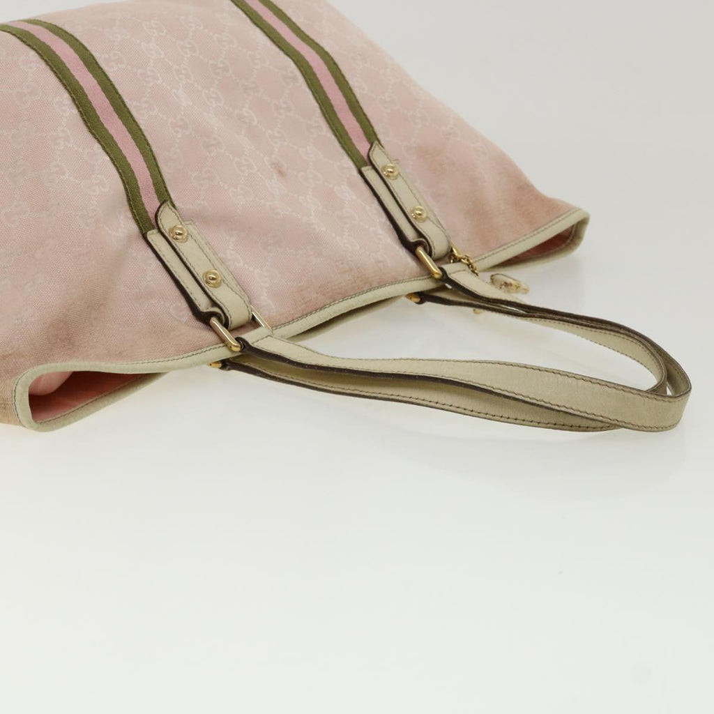 GUCCI GG Canvas Sherry Line Shoulder Bag 2Set Pink Beige yk5006
