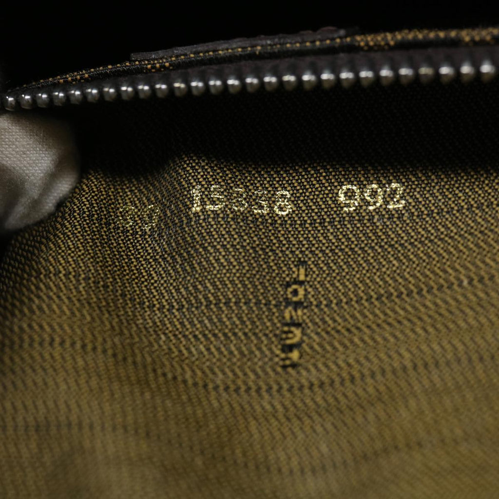 FENDI Zucca Canvas Clutch Bag Brown yk5039