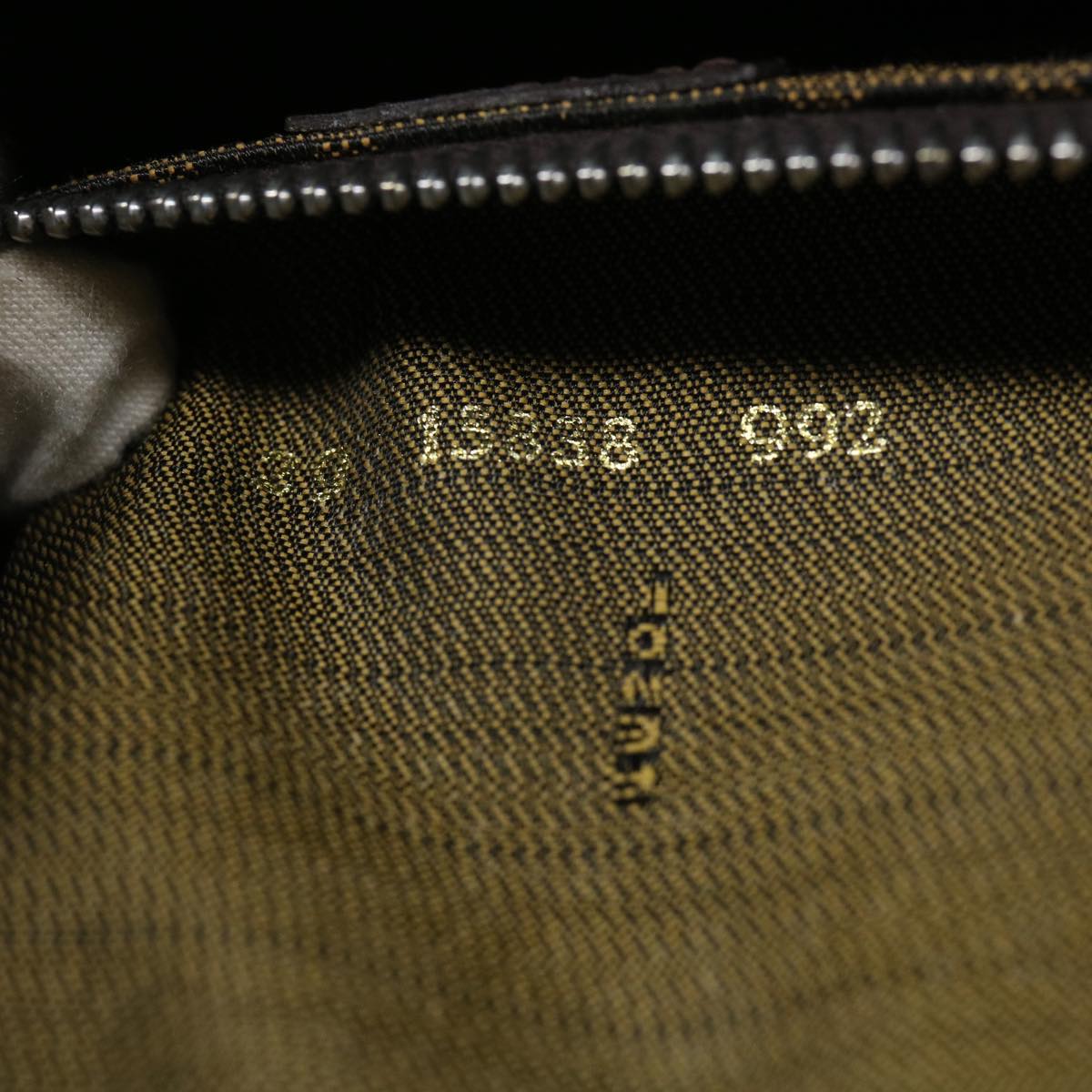 FENDI Zucca Canvas Clutch Bag Brown yk5039