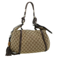 GUCCI GG Canvas Fringe Shoulder Bag Beige 240261002058 yk5054