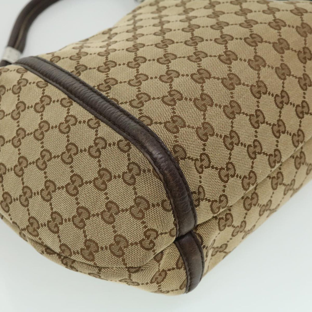 GUCCI GG Canvas Fringe Shoulder Bag Beige 240261002058 yk5054