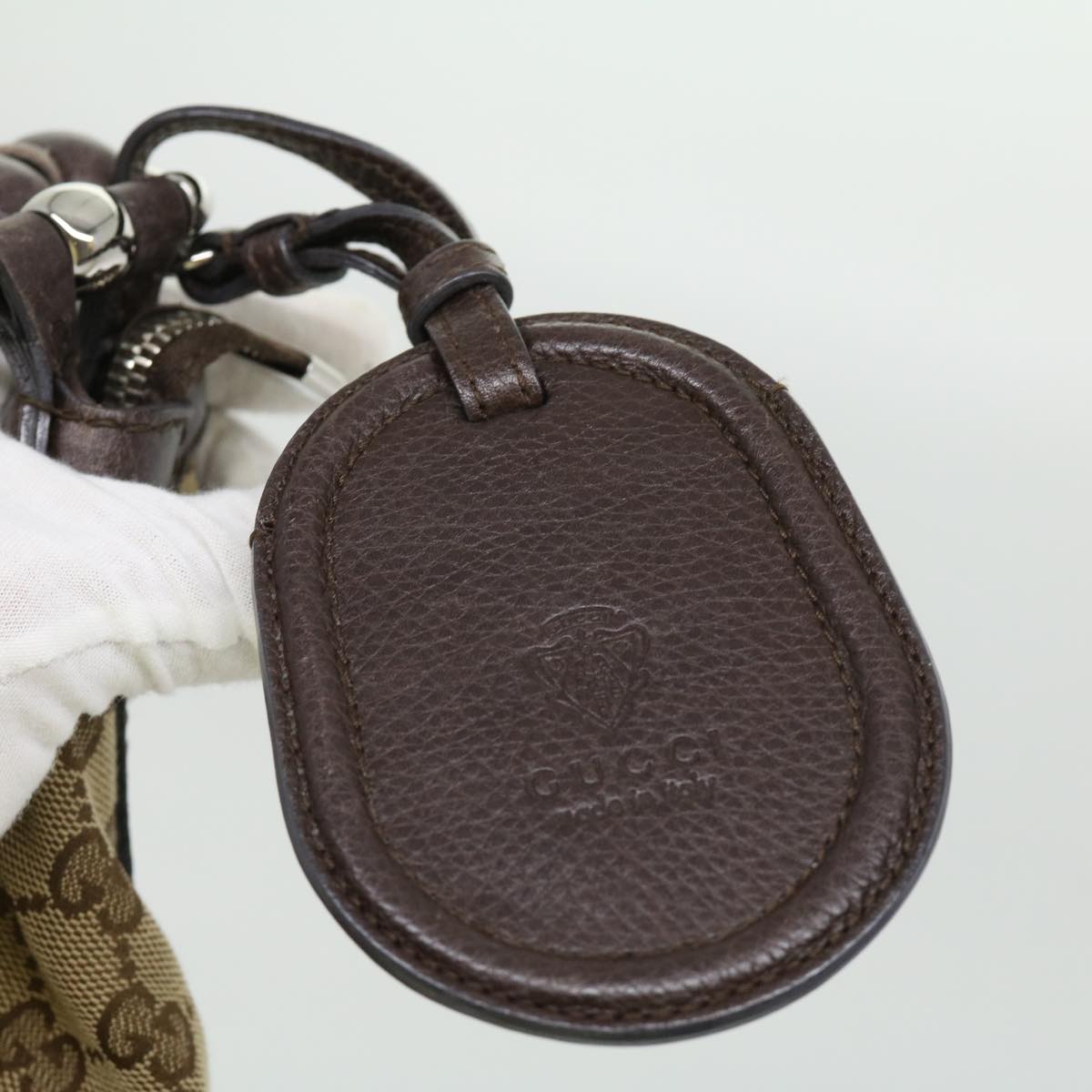 GUCCI GG Canvas Fringe Shoulder Bag Beige 240261002058 yk5054