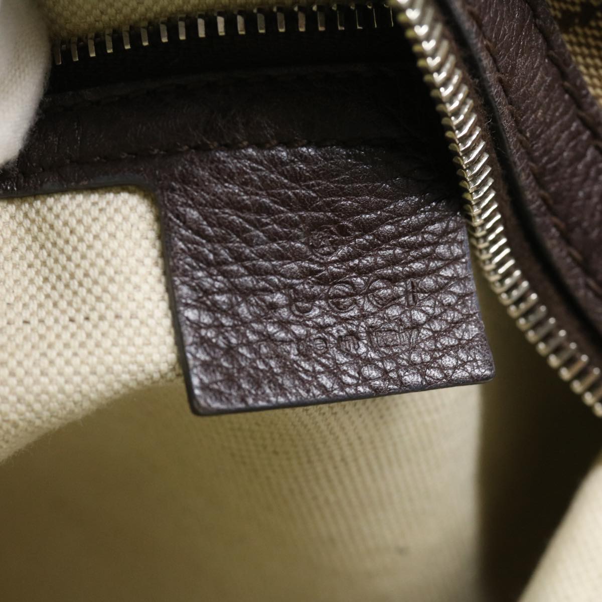 GUCCI GG Canvas Fringe Shoulder Bag Beige 240261002058 yk5054