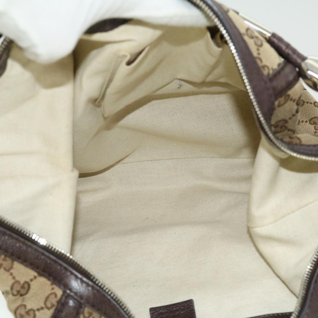 GUCCI GG Canvas Fringe Shoulder Bag Beige 240261002058 yk5054