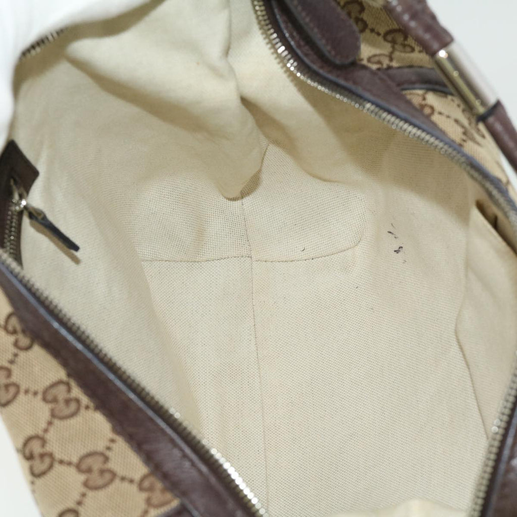 GUCCI GG Canvas Fringe Shoulder Bag Beige 240261002058 yk5054