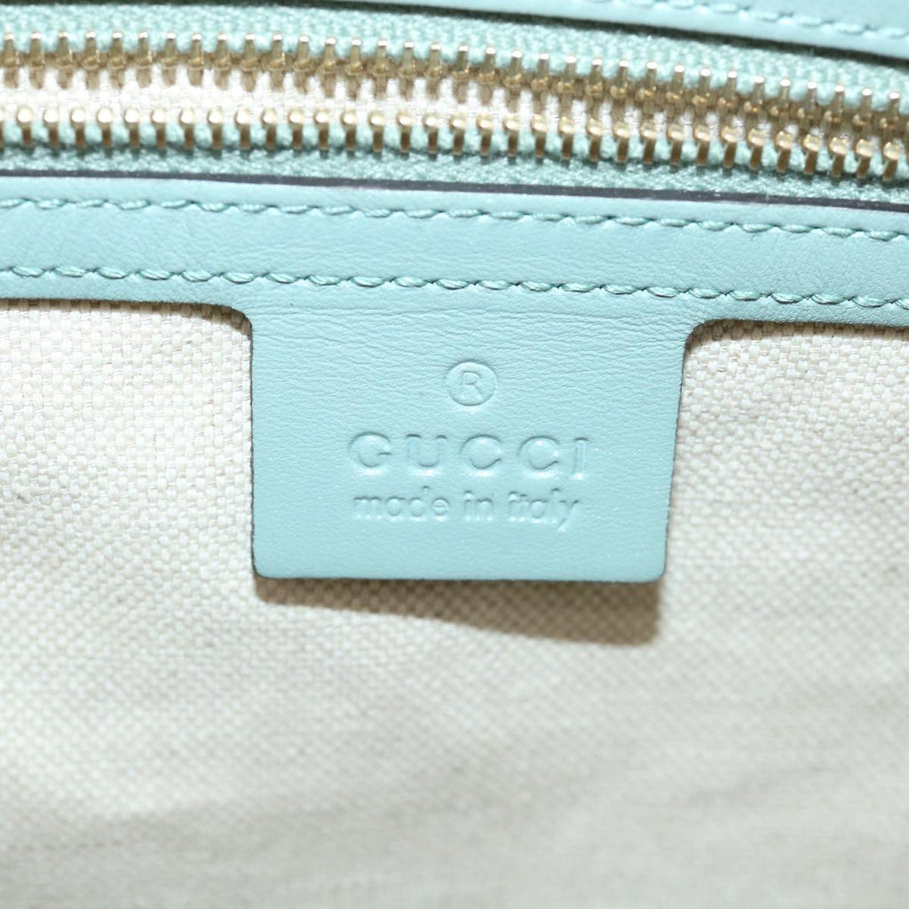 GUCCI GG Canvas Boston Bag 2way Beige Blue 247205525040 yk5123A