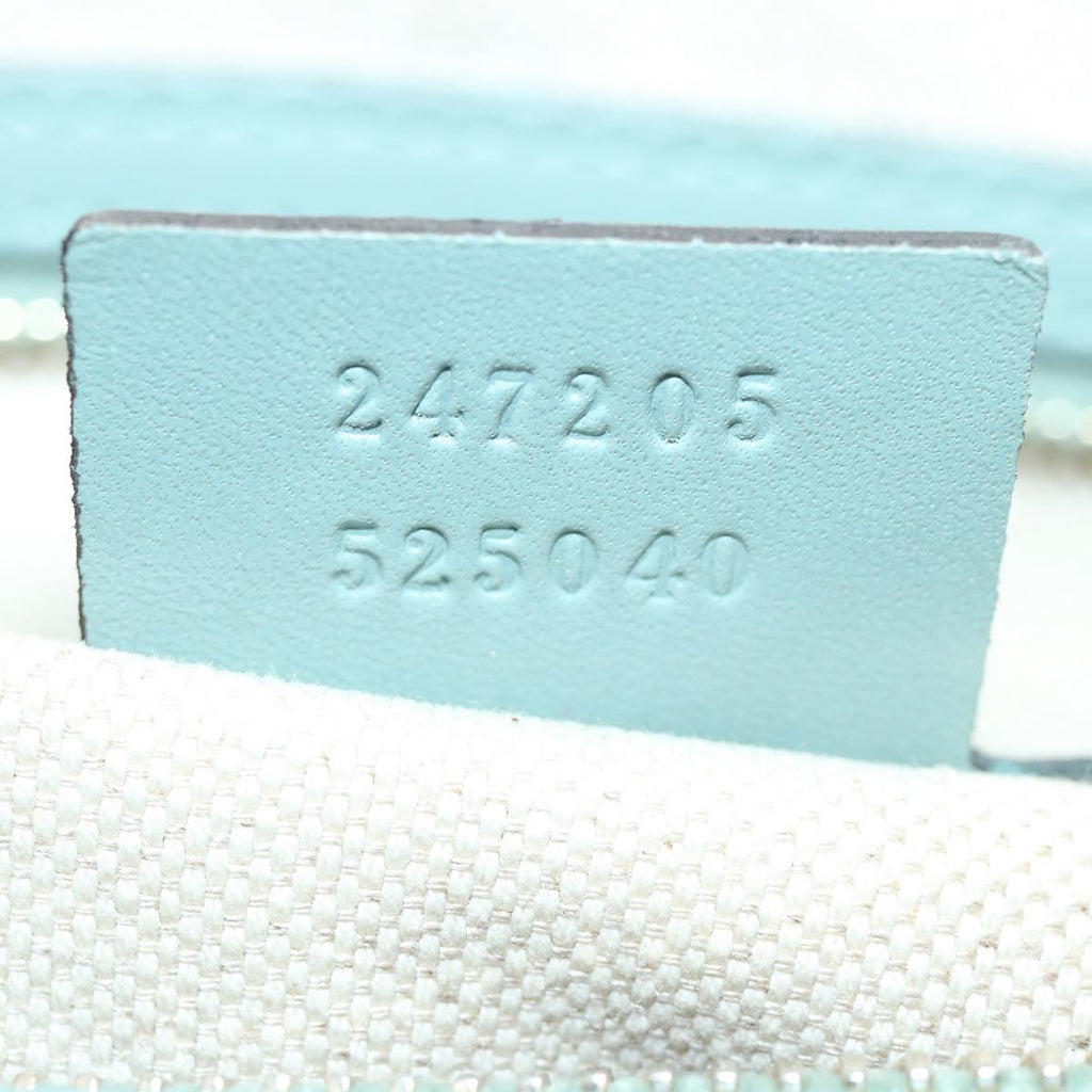 GUCCI GG Canvas Boston Bag 2way Beige Blue 247205525040 yk5123A