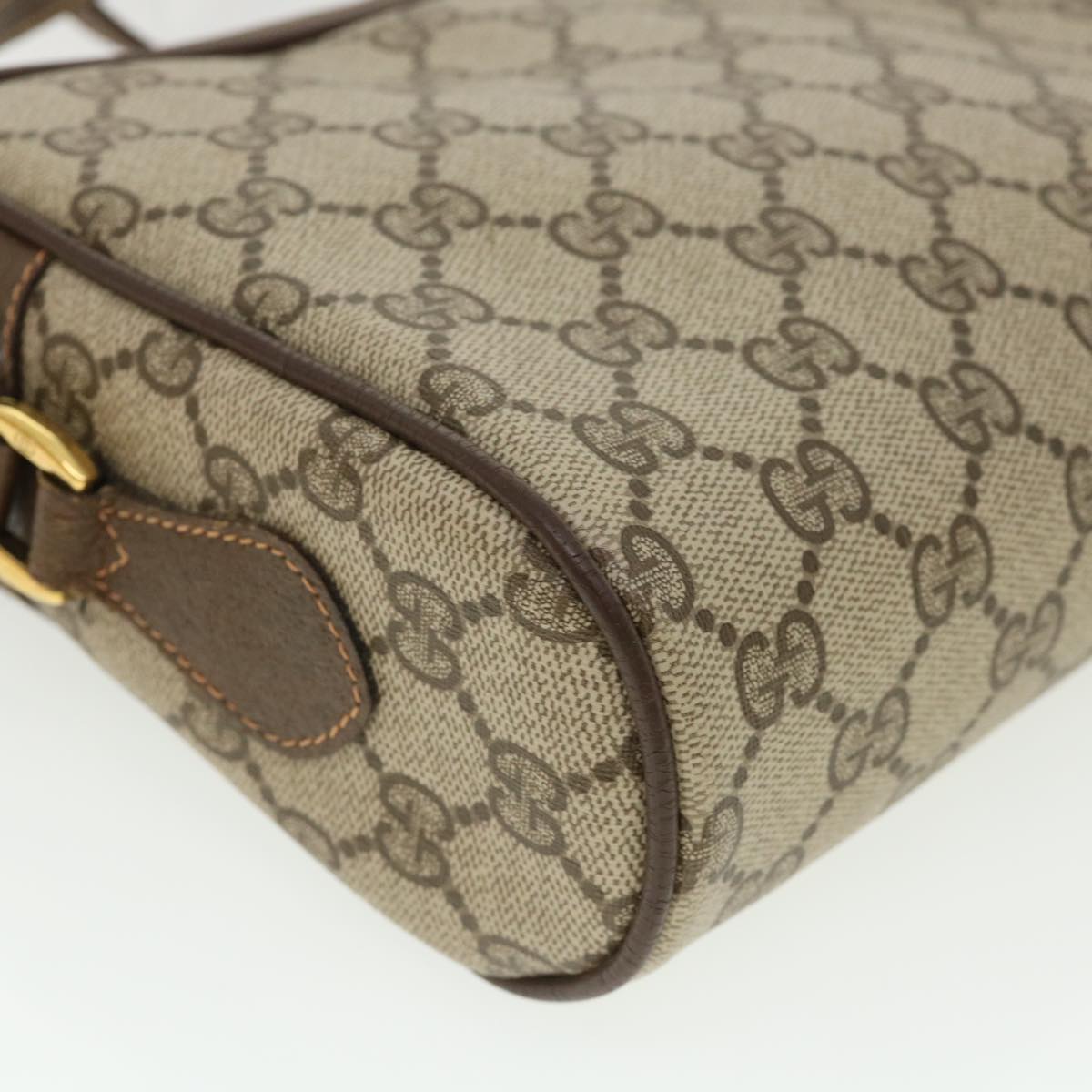 GUCCI GG Canvas Web Sherry Line Shoulder Bag Beige Red Green yk5362