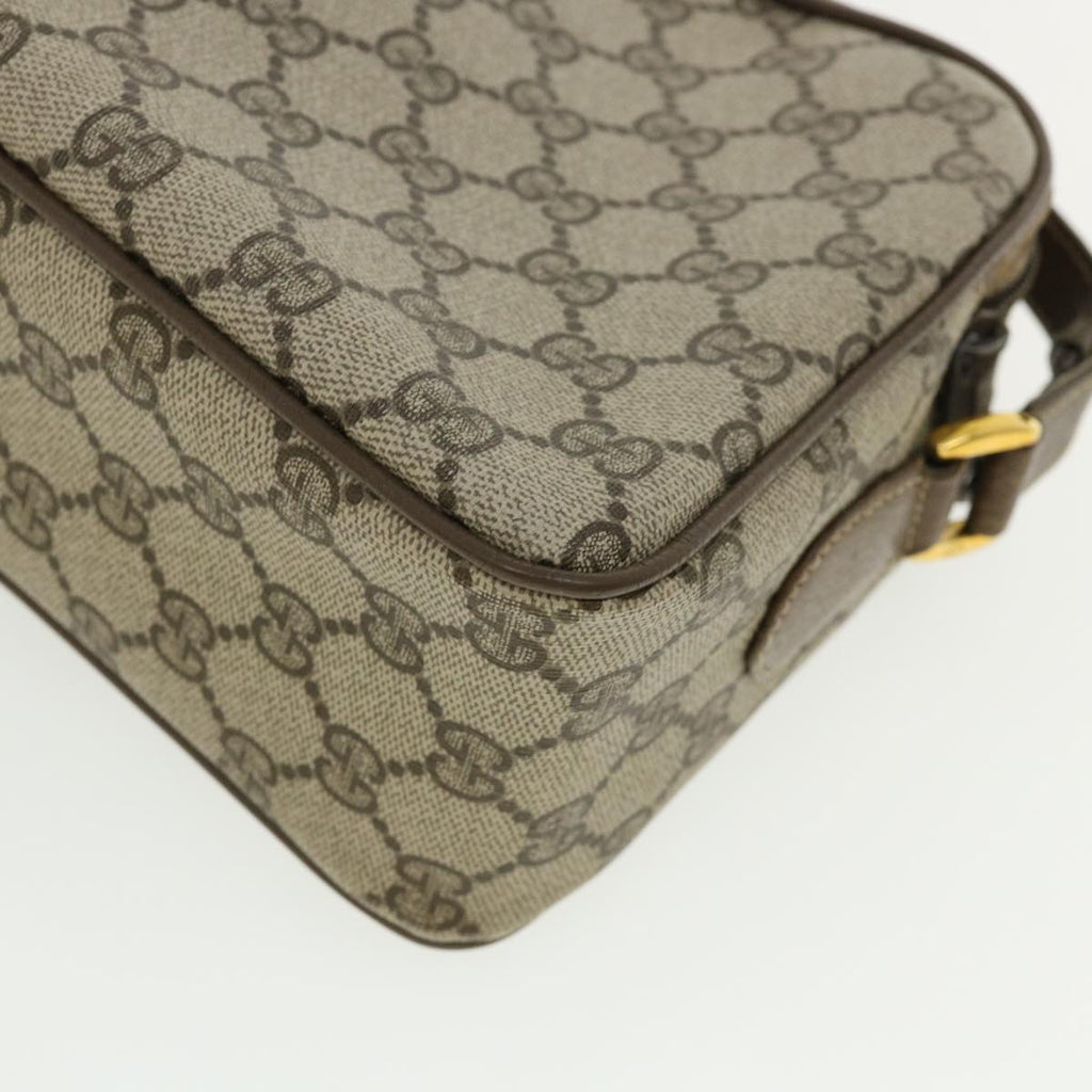 GUCCI GG Canvas Web Sherry Line Shoulder Bag Beige Red Green yk5378