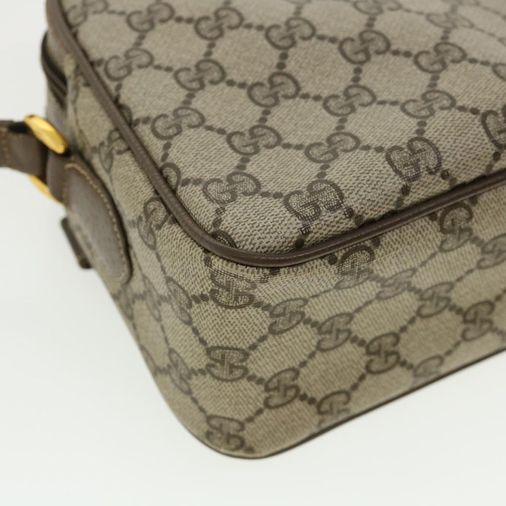 GUCCI GG Canvas Web Sherry Line Shoulder Bag Beige Red Green yk5378