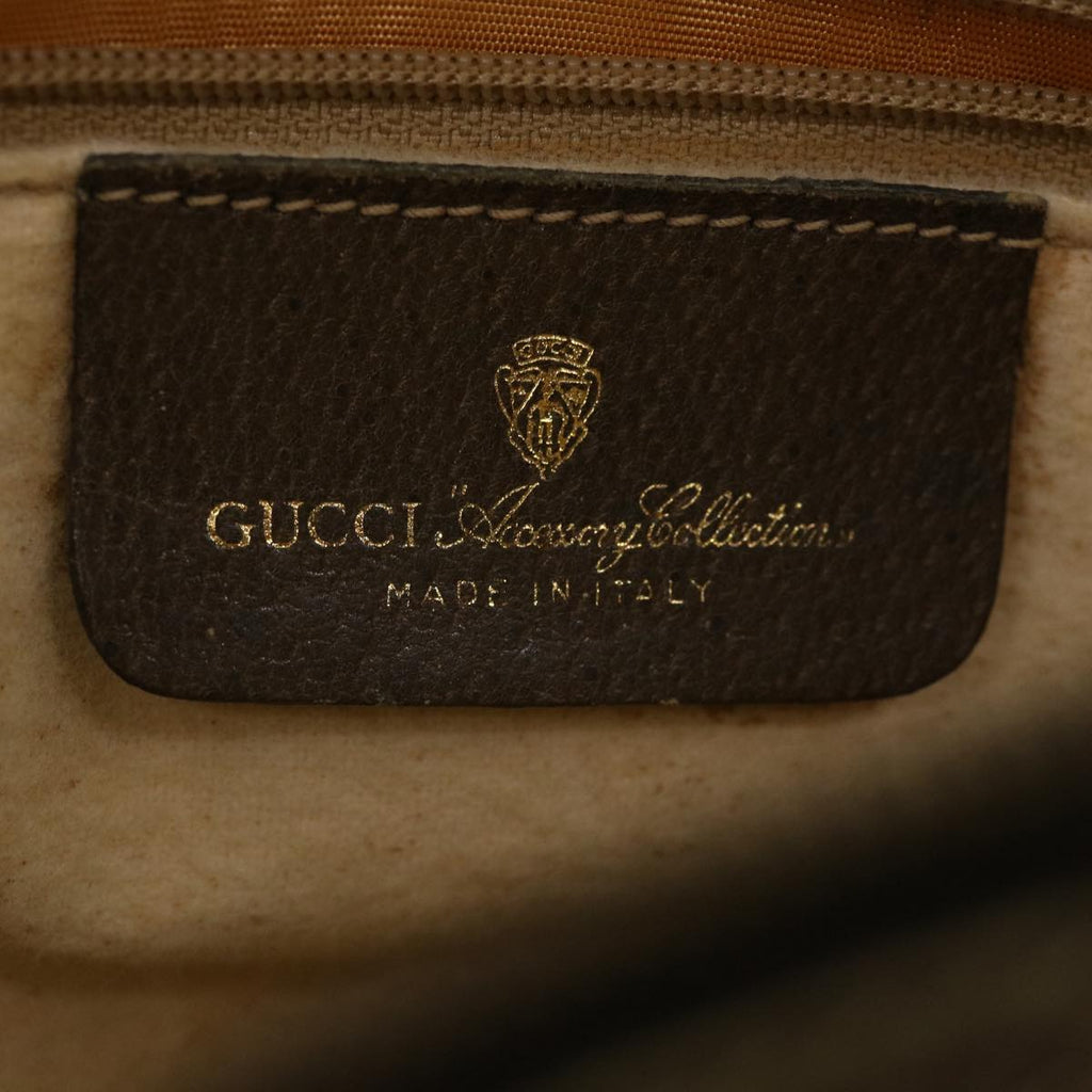 GUCCI GG Canvas Web Sherry Line Shoulder Bag Beige Red Green yk5378
