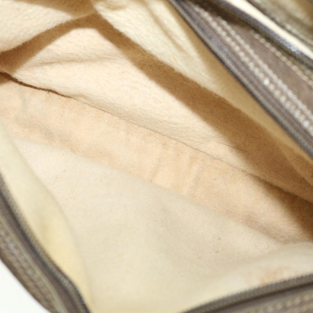 GUCCI GG Canvas Web Sherry Line Shoulder Bag Beige Red Green yk5378