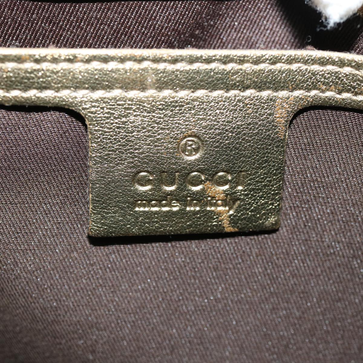 GUCCI GG Canvas Jackie Shoulder Bag Brown yk5536
