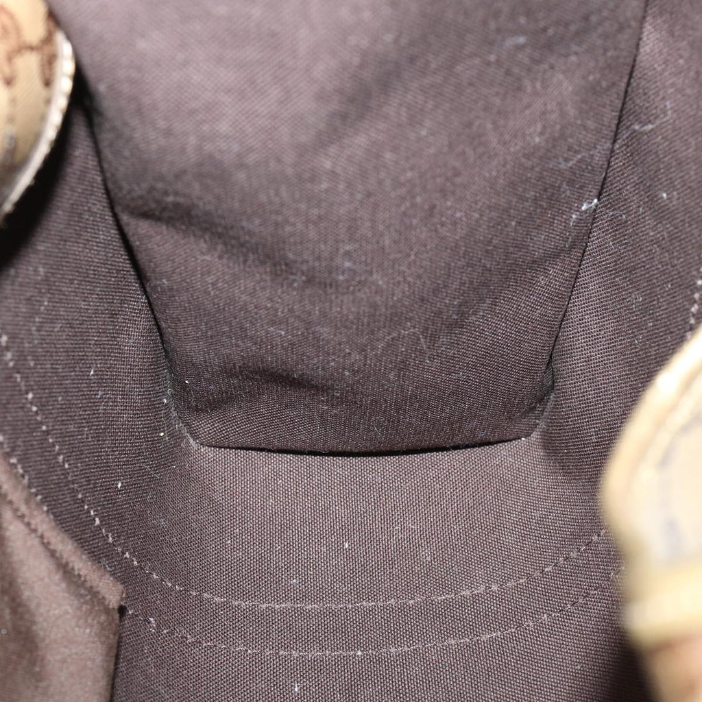 GUCCI GG Canvas Jackie Shoulder Bag Brown yk5536