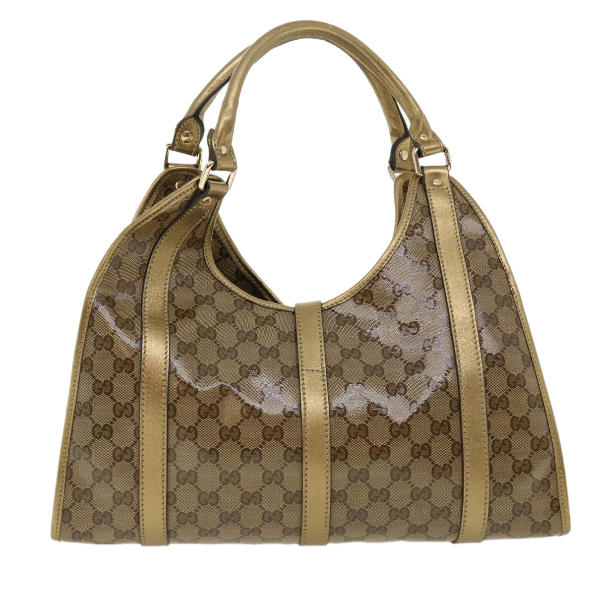 GUCCI GG Canvas Jackie Shoulder Bag Brown yk5536