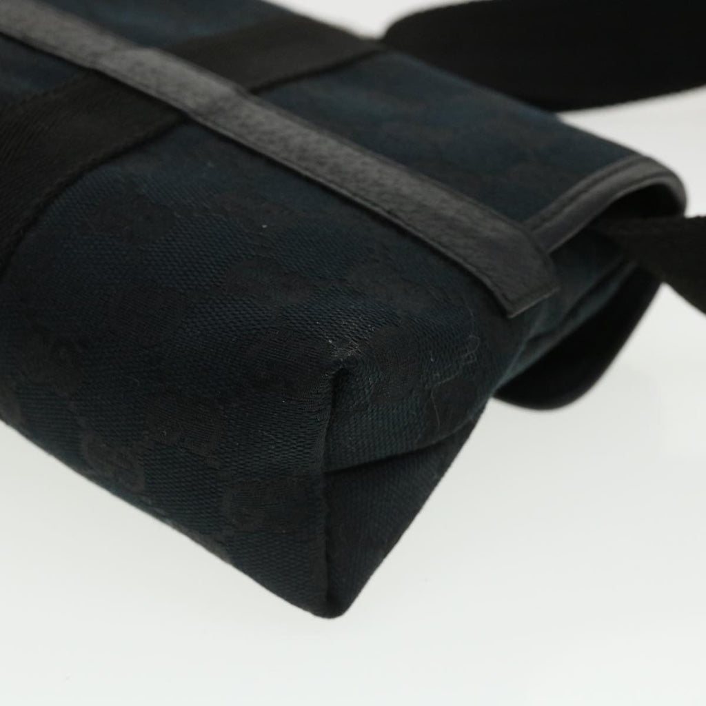 GUCCI GG Canvas Waist Bag Black yk5537